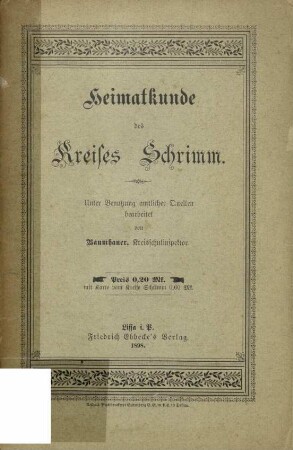 Heimatkunde des Kreises Schrimm