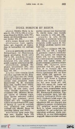 Index nominum et rerum