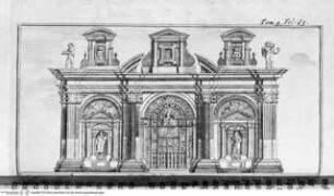 Les delices de l'Italie ... 6 Bände., 4. Band, Tafel vor Seite 63: Porta del Tesoro.