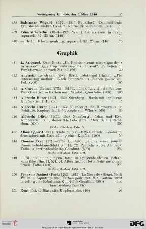 Graphik (Nr. 441-455)