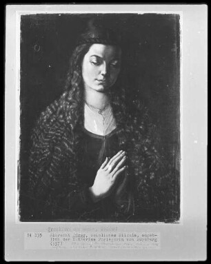 Bildnis einer jungen Frau mit offenem Haar (Bildnis der Katharina Fürlegerin)