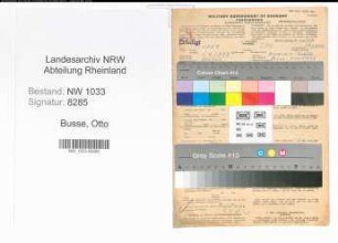 Entnazifizierung Otto Busse , geb. 01.09.1898 (Polizeibeamter)