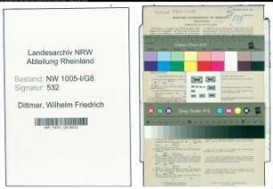 Entnazifizierung Wilhelm Friedrich Dittmar , geb. 04.02.1902 (Postfacharbeiter)