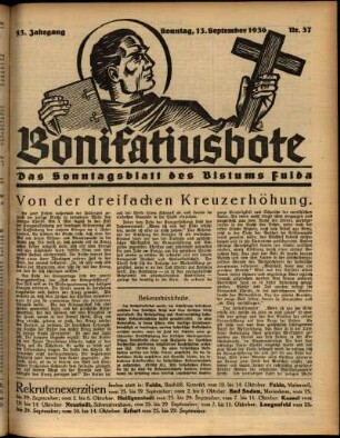 Ausgabe vom Sonntag, den 13. September 1936.