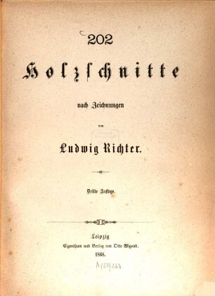 202 Holzschnitte nach Zeichnungen von Ludwig Richter