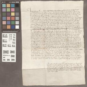 Butzbach: Instrumentum super renunciatione Petri .... ures Plebani in Polgunhs beneficii seu altaris St. Anne quod in Collegiata olim parochiali e...