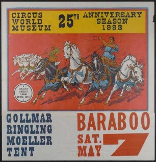 Circus World Museum - 25th Anniversary, Baraboo, 1983