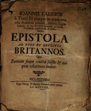 Hermanni Dieterici Meibomii Oratio De Genuinis Historiae Germanicae Fontibus : D. 8. April. A. MDCCI. cum Professionem Historiarum in Academia Iulia auspicaretur, in Iuleo habita