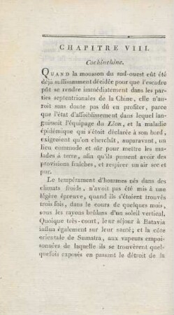 Chapitre VIII. Cochinchine