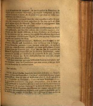 Arrest De La Cour De Parlement, Qui condamne deux Libelles, le premier ayant pour titre, Réflexions d'un C. S. C. adressées à M... Conseiller au Parlement; l'autre en deux Brochures in-12. sous le titre de Dissertation sur le caractere essentiel à toute Loi de l'Eglise en matiere de doctrine, à être lacérés & brûles par l'Exécuteur de la Haute-Justice : Extrait des Registres De Parlement. Du 12 Juillet 1755.