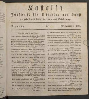 Ausgabe vom 15. December 1831.