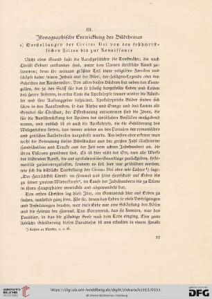 III. Ikonographische Entwicklung des Bildthemas