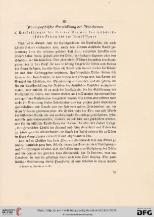 III. Ikonographische Entwicklung des Bildthemas