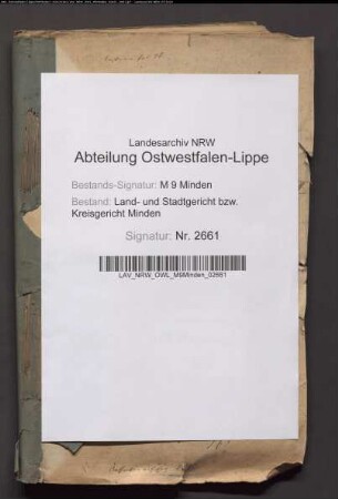 Nachlaß des Heuerlings Conrad Römke zu Döhren.