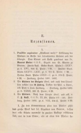 312-321 [Rezension] Wolter, Maurus, Psallite sapienter; 2. Aufl.; 1. und 2. Band