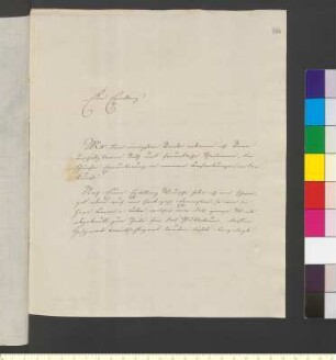 Brief von Neureuther, Eugen Napoleon an Goethe, Johann Wolfgang von
