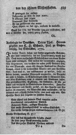 Anthologie der Deutschen. T.3.