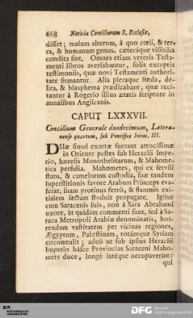 Caput LXXXVII. Concilium Generale duodecimum, Lateranense quartum, sub Pontifice Innoc. III.