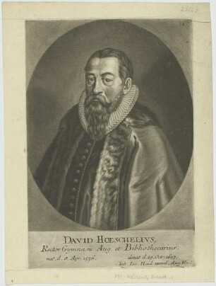 Bildnis des David Hoeschelivs