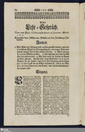 Achtes Lehr-Gespräch