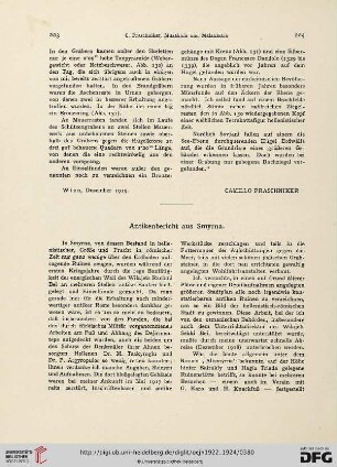 21/22.1922/24: Antikenbericht aus Smyrna