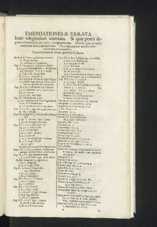 Emendationes & errata