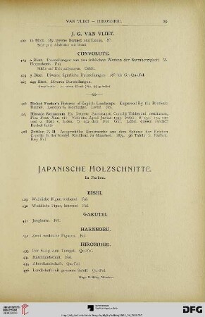 Japanische Holzschnitte (Nr. 429-474)