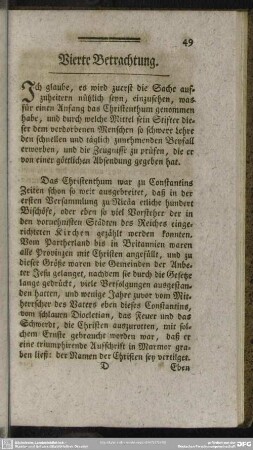 Vierte Betrachtung