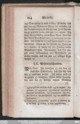 LX. Abschiedsschreiben.