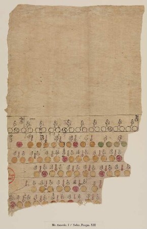 Humboldt-Fragment XIII: Quittierte Rechnung über Dienstverpflichtungen (Mizquiahuala / Hidalgo, 1569)