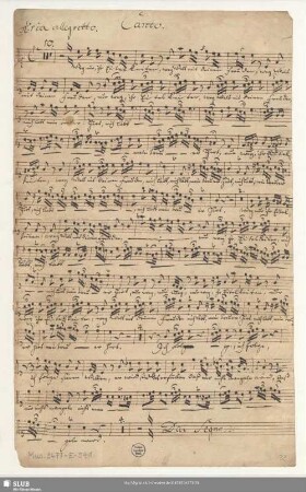 Canto. [nur erste Aria]