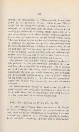XXIX. Het Vaderland dd. 29 mei 1884 no. 126