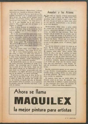 Amadori y los actores