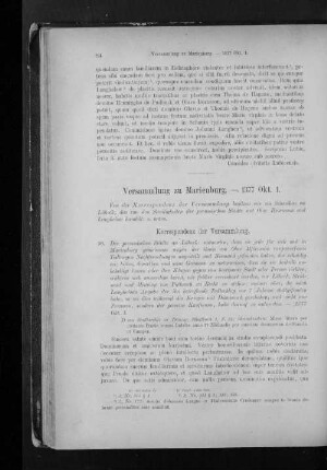 Versammlung zu Marienburg. - 1377 Okt. 1.