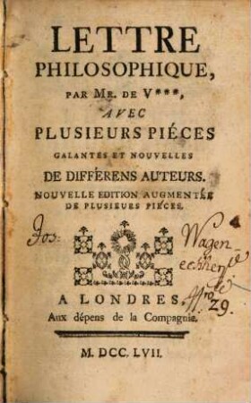Lettre philosophique