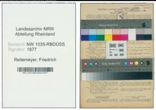 Entnazifizierung Friedrich Reitemeyer , geb. 23.10.1885 (Hauer)