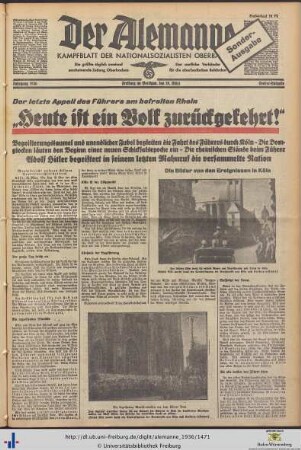 29.03.1936 (Sonder-Ausgabe)