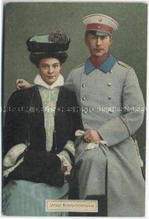 Kronprinz Wilhelm mit seiner Frau Cecilie