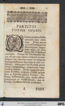Partitio Totius Operis.
