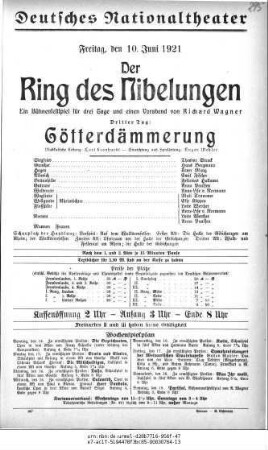 Der Ring des Nibelungen, Dritter Tag: Götterdämmerung
