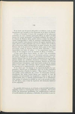 VII - [Régimen económico de la época]