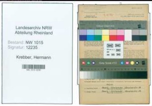 Entnazifizierung Hermann Krebber , geb. 13.11.1898 (Monteur)