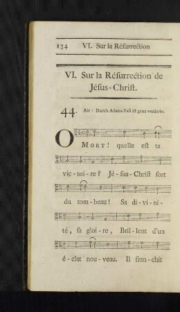 VI. Sur la Résurrection de Jésus-Christ.