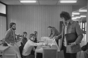 Wahl des neuen Studentenparlaments an der Universität Karlsruhe