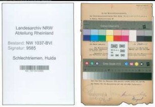 Entnazifizierung Hulda Schlechtriemen , geb. 21.08.1893 ()