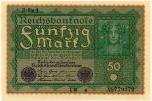 Geldschein, 50 Mark, 24.6.1919