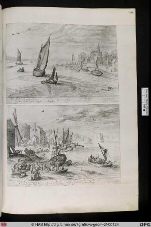 Boote auf einem Gewässer, links eine Fähre mit Reisenden