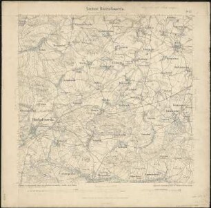 Äquidistantenkarte 53 : Section Bischofswerda, 1884 : Section Bischofswerda. - 1:25000. - Leipzig: Giesecke & Devrient, 1884. - 1 Kt.