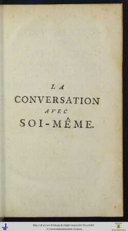 La Conversation Avec Soi-Même