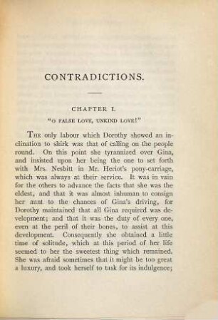 Contradictions, 2